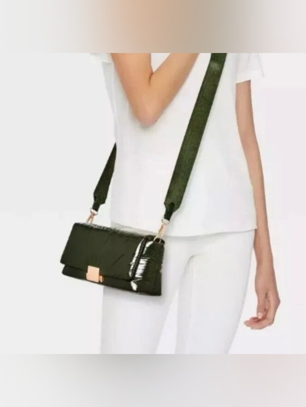 Sophie Crossbody Bag In Olive Green